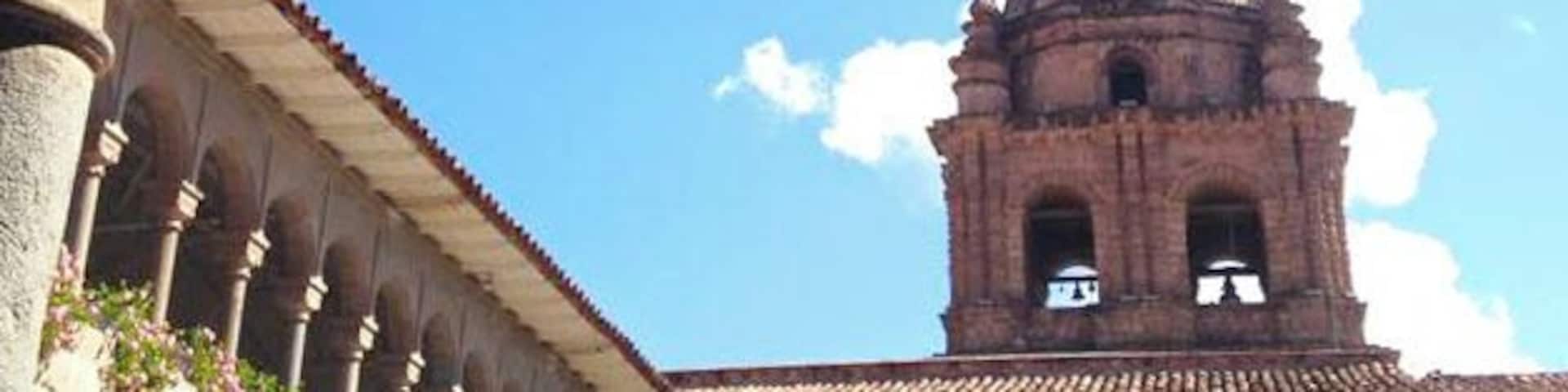 Qorikancha, located in the city of Cusco in Peru, is so unique because the original Inca walls were used as the foundation for the Church and Convent of Santo Domingo. Thus, the site has a beautiful mix of Inca and Spanish architecture.