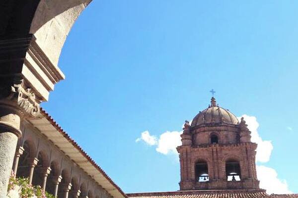 Qorikancha, located in the city of Cusco in Peru, is so unique because the original Inca walls were used as the foundation for the Church and Convent of Santo Domingo. Thus, the site has a beautiful mix of Inca and Spanish architecture.