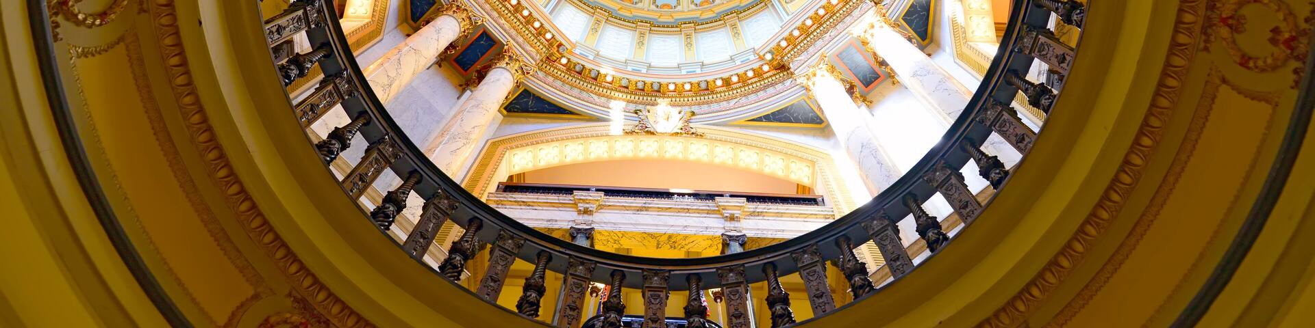 Interior Dome State Capitol Jackson Mississippi MS US