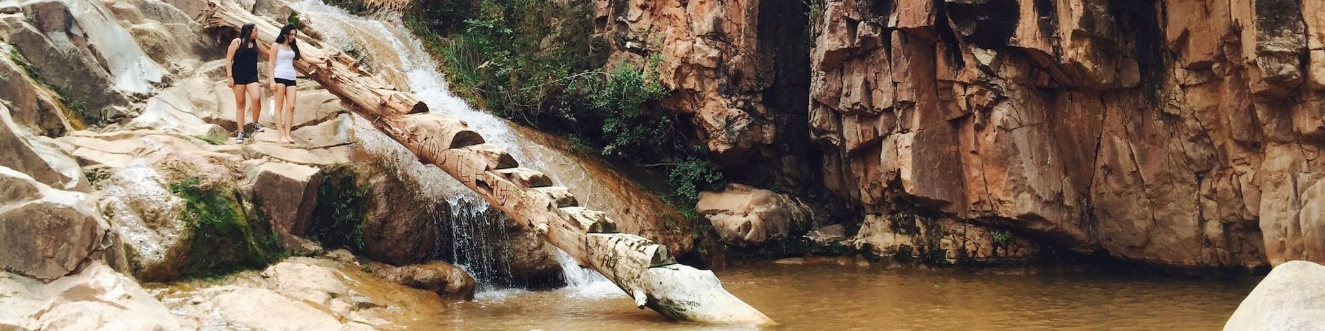 Ellison Creek - one of the best swimming holes in Payson, AZ. The kids enjoyed dipping and swimming in this place...magnificent view too...
