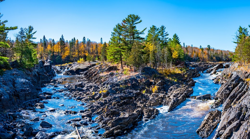 Panoramic view of the St. Louis River at Jay Cooke State Park in Minnesota, USA