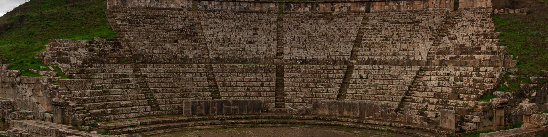 Djemila, the archaeological zone of the well preserved Berber-Roman ruins in North Africa, Algeria. UNESCO World Heritage Site.