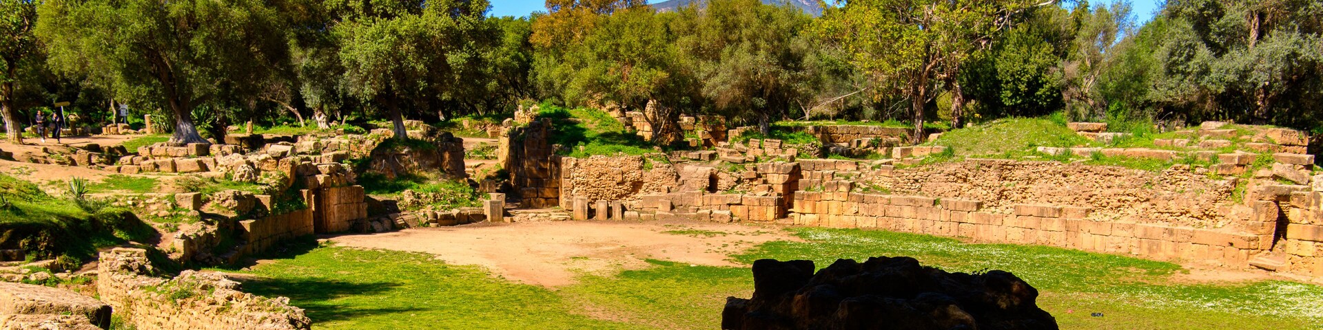 Ruins of Tipasa, a colonia in Roman province Mauretania Caesariensis, nowadays Algeria. UNESCO World Heritage Site