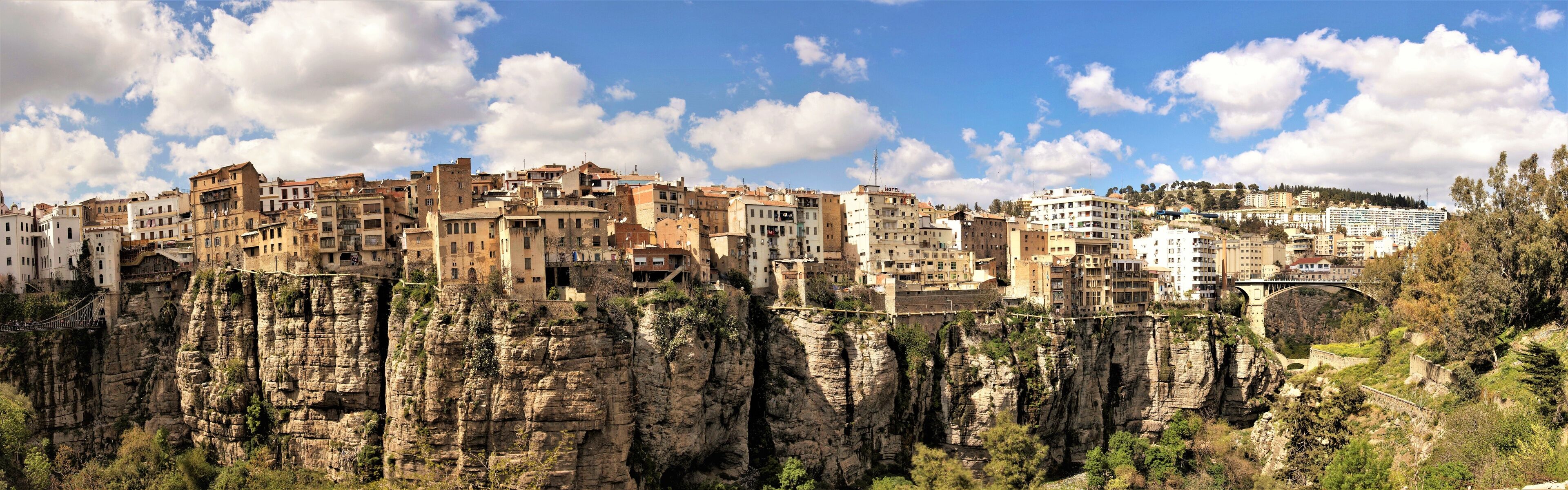 View of Constantine city on the cliff, Algeria