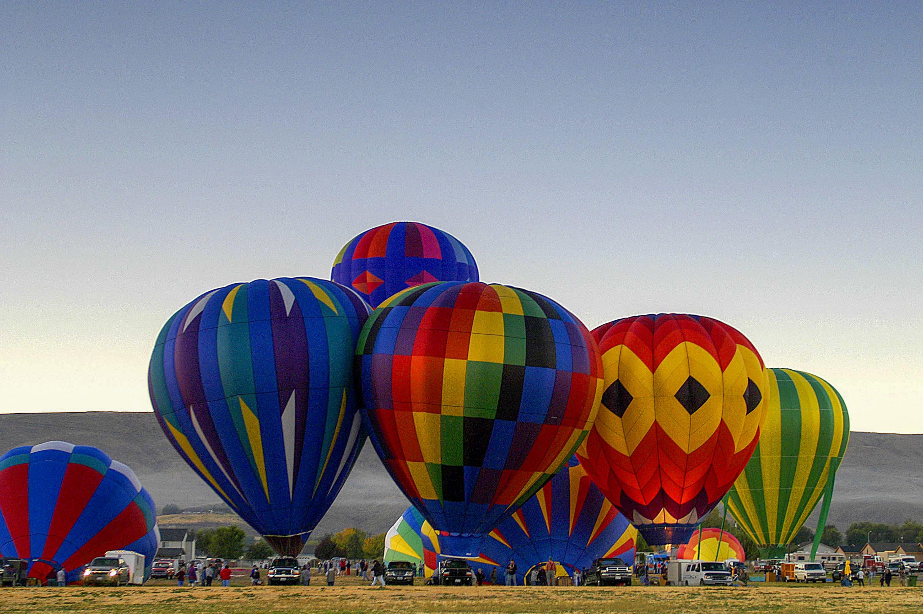 Hot Air Balloons, Prosser, Washington State, USA