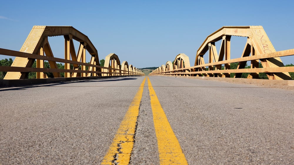 The Pony Bridge Over the Canadian River, Route 66, Oklahoma, USA