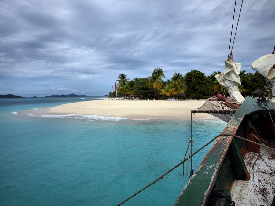 Called here on a Cruise, the boat that ferried us to the island you can see in the photo was used in The Pirates of the Caribbean.