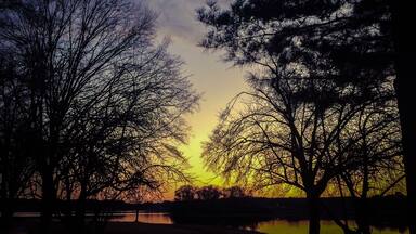 Peaceful sunset....if only it was as warm as it looks.