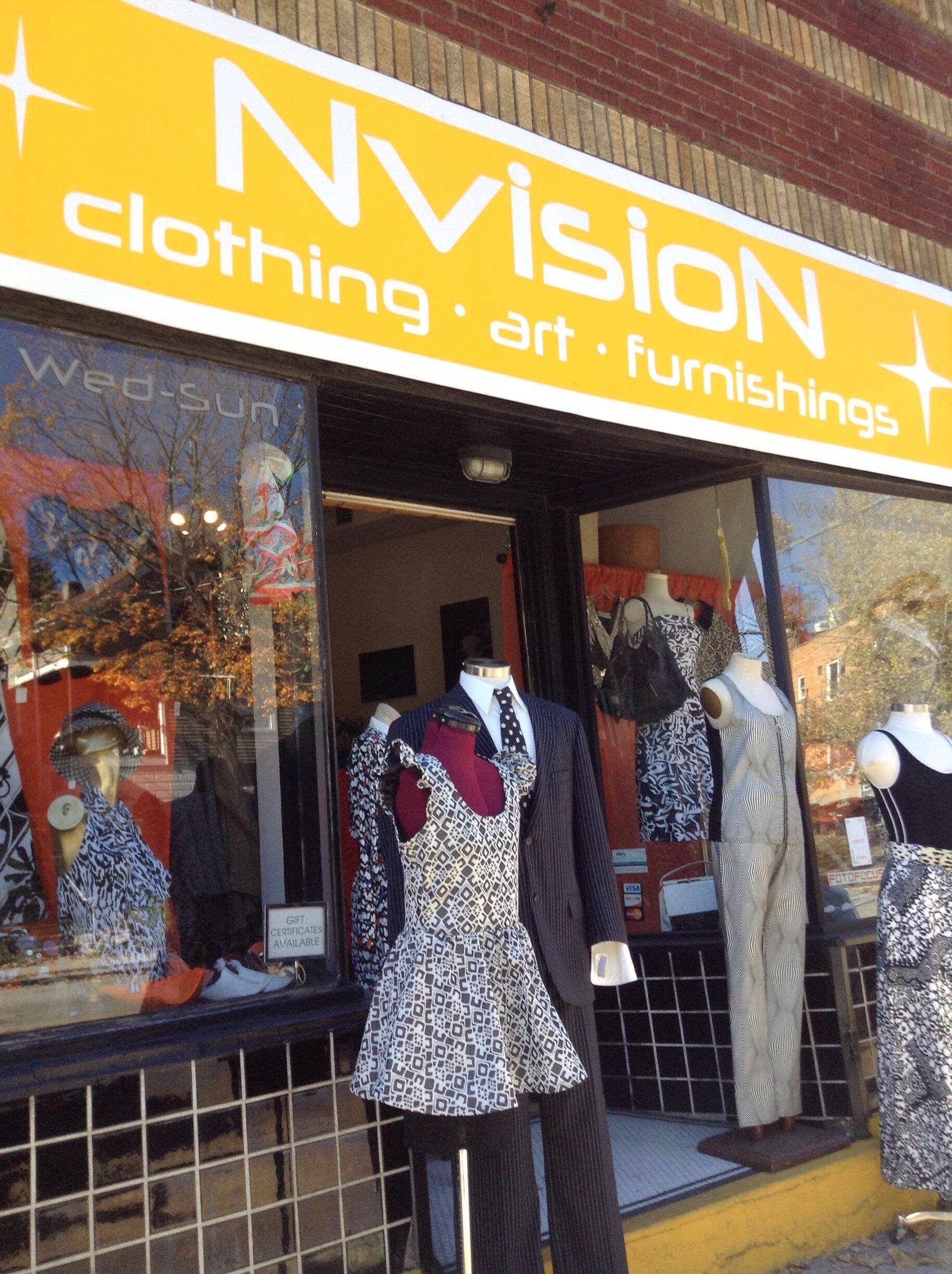 This place is a clothing, art and furniture store. Most items are for woman but some are for ages 10-12. Items here are donated by people who have stopped using the item, so they give it to Nvision! 