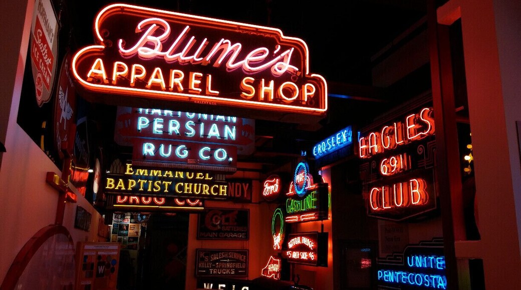 Just a small sampling of the neon signage on display inside the American Sign Museum.
