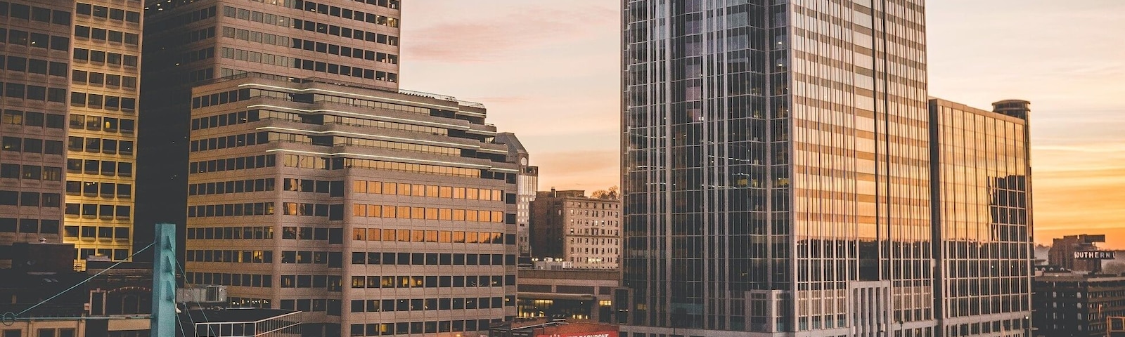 Taken from the rooftop of the popular apartment complex during a sunrise