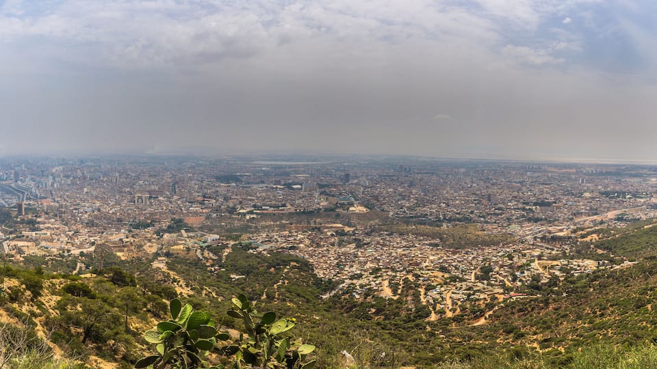 Oran - June 02, 2017: Panoramic view of the city of Oran, Algeria