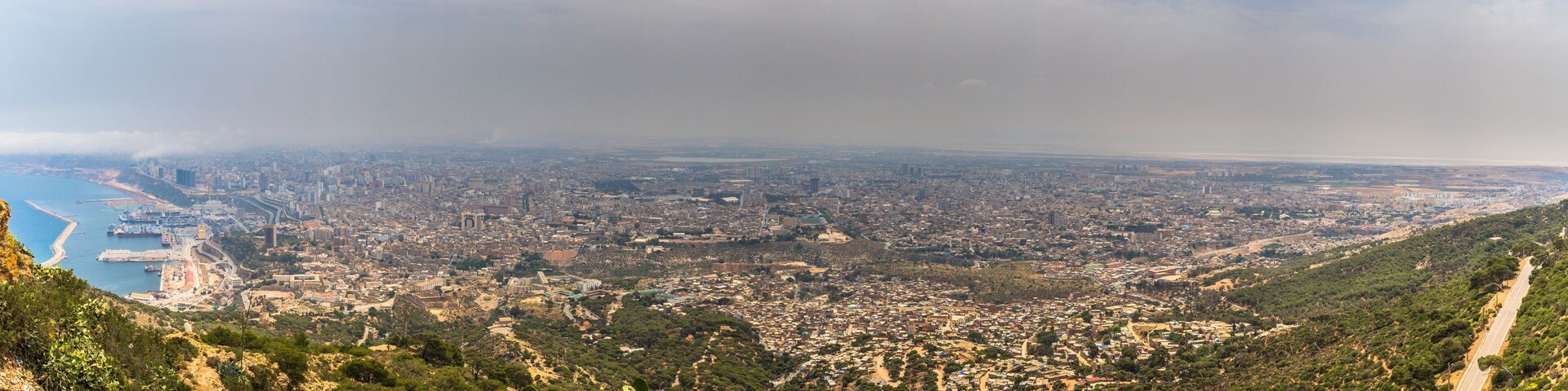 Oran - June 02, 2017: Panoramic view of the city of Oran, Algeria