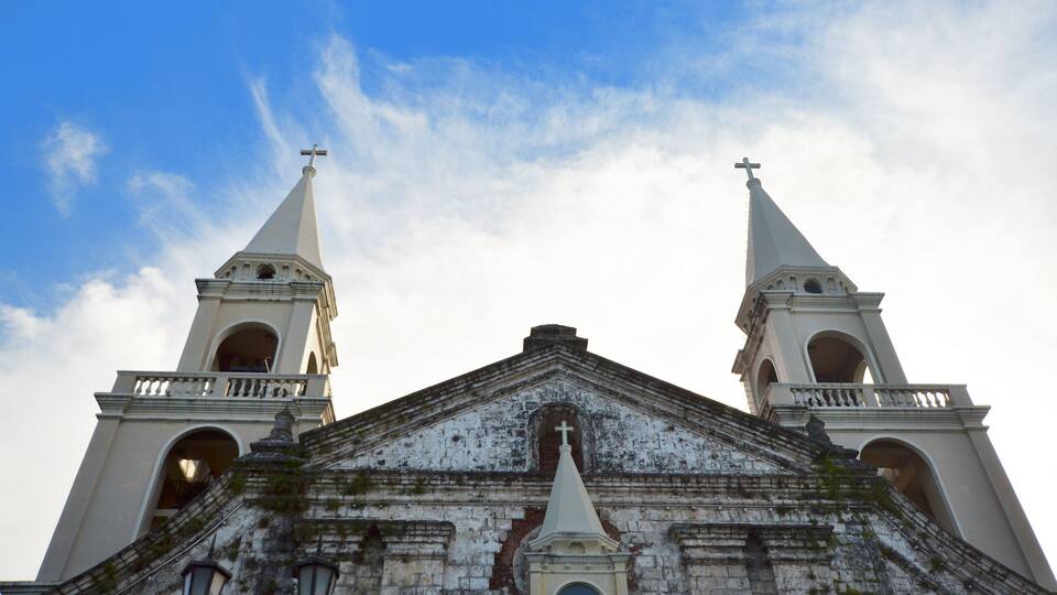 Facade of Jaro Cathedral in Iloilo, Philippines
