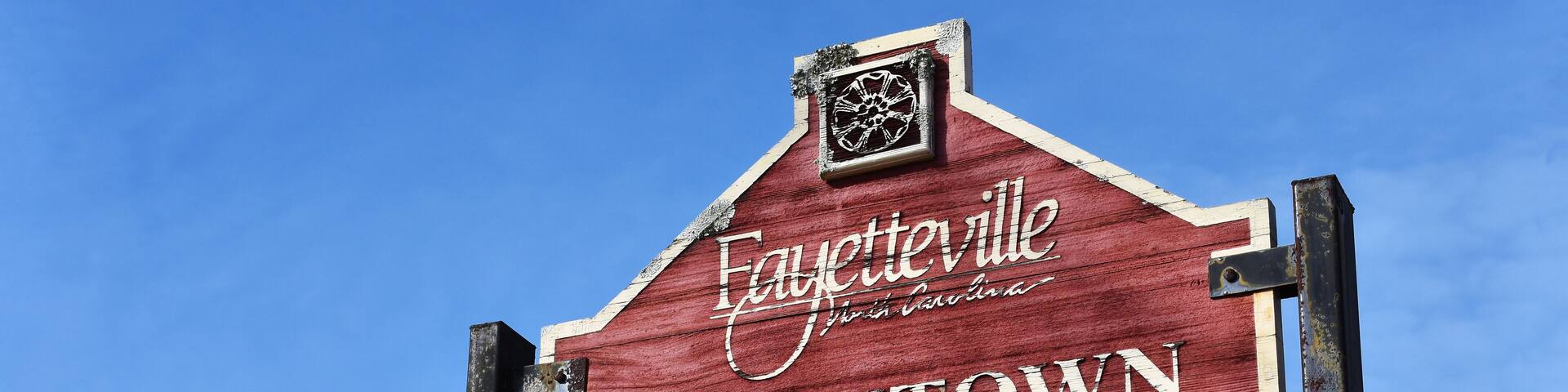 Downtown Historic District Sign, Fayetteville, North Carolina, USA