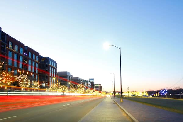 Bridge Park with Christmas Lights, Dublin, Ohio