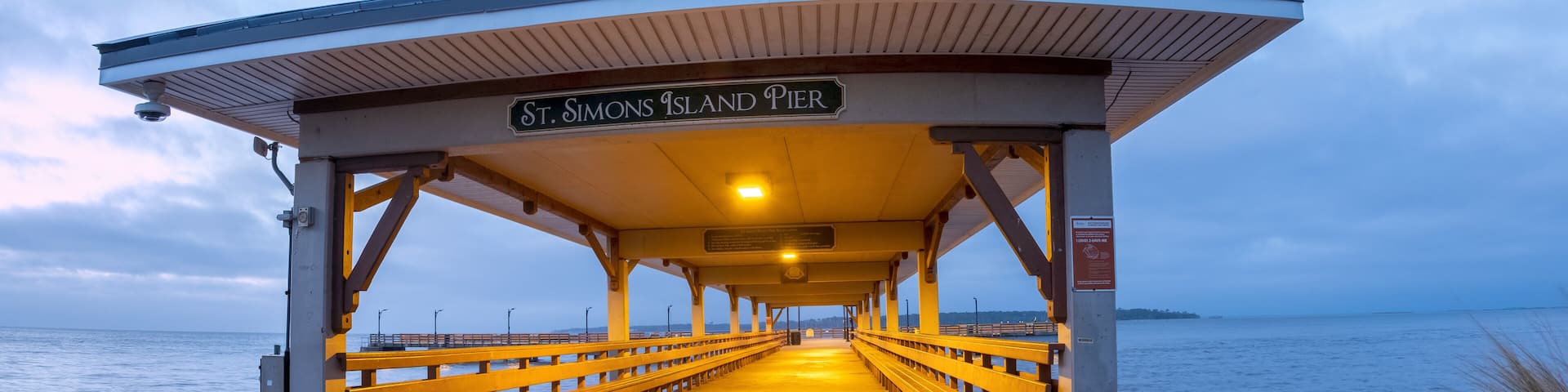 The Saint Simons Island Village Pier in the Early Morning, Georgia