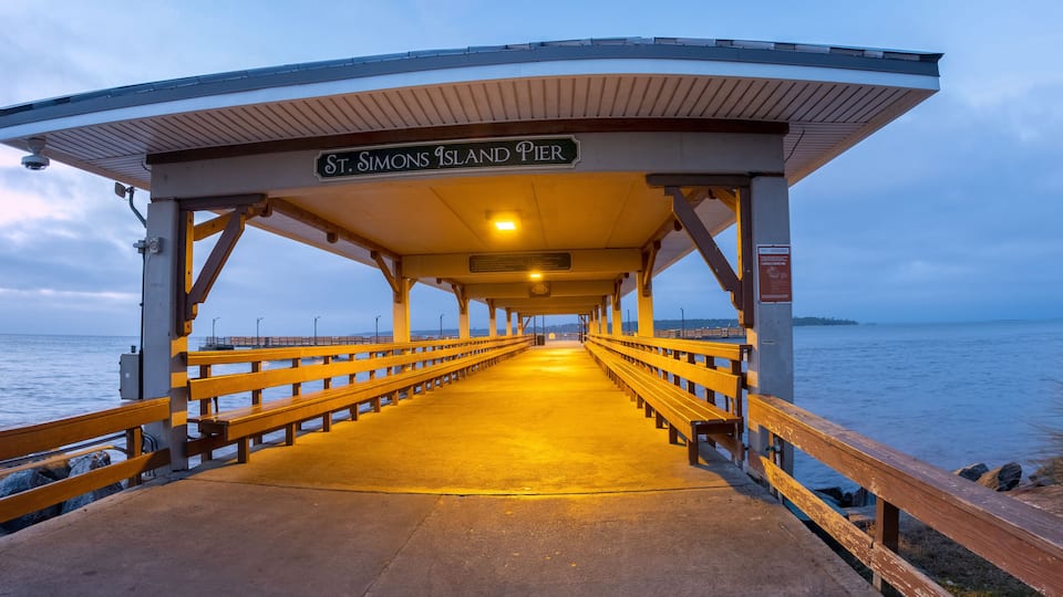 The Saint Simons Island Village Pier in the Early Morning, Georgia