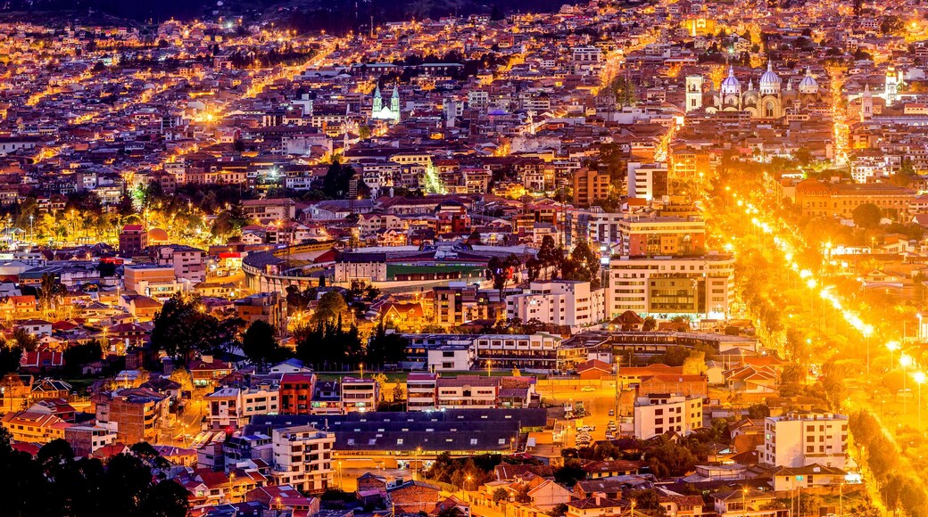 Cuenca Ecuador Night Panorama