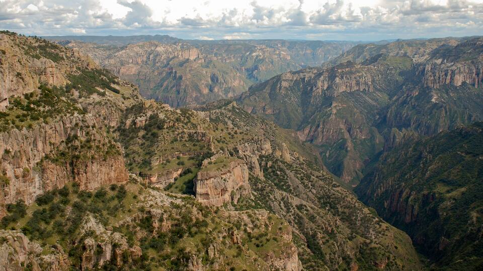 view of the copper canyon from divisadero