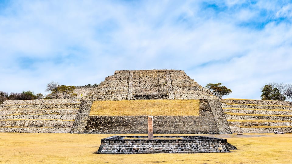 Xochicalco archaeological site in Mexico