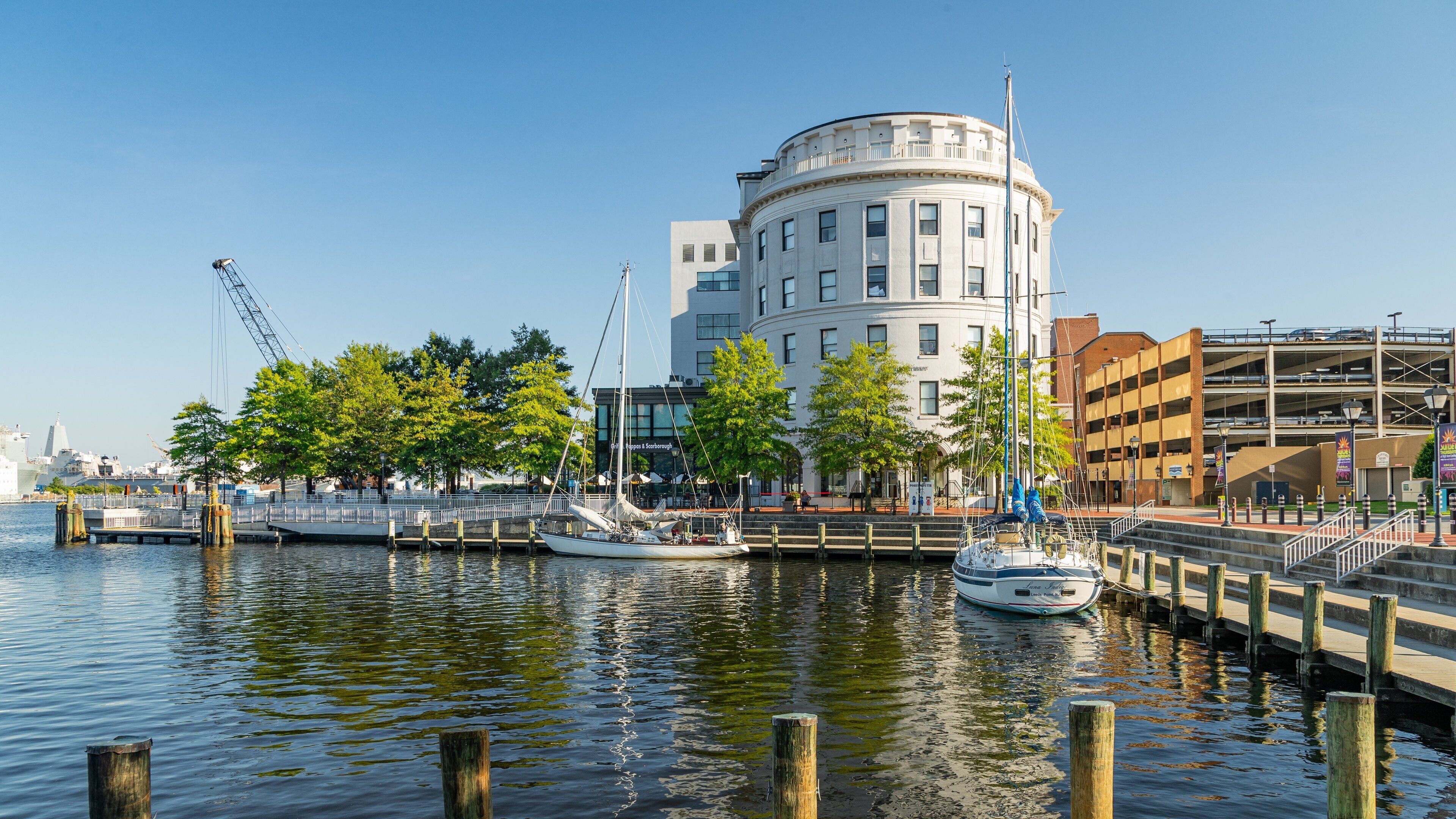 Portsmouth featuring a bay or harbor
