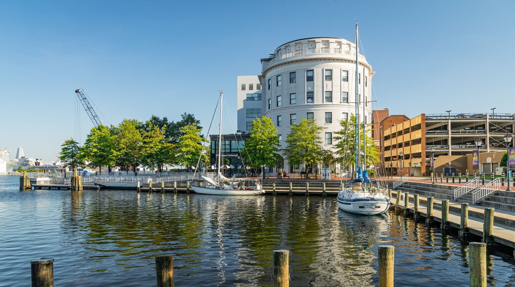 Portsmouth featuring a bay or harbor