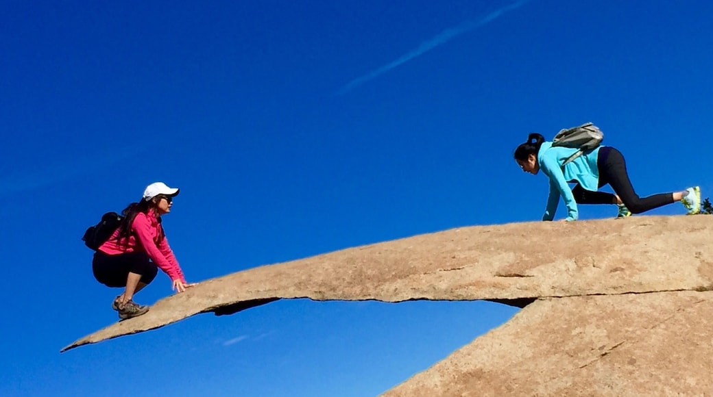 We hiked 3 miles from the east side of the mountain to the top where the potato chip rock is at. There were not many people , beautiful view!