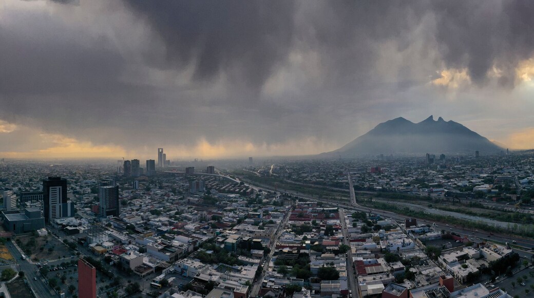 sky view Panoramic Monterrey Nuevo Leon. Mexico
