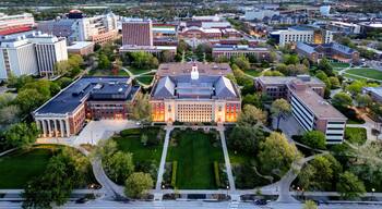 Lincoln, Nebraska, USA Cityscape and Campus