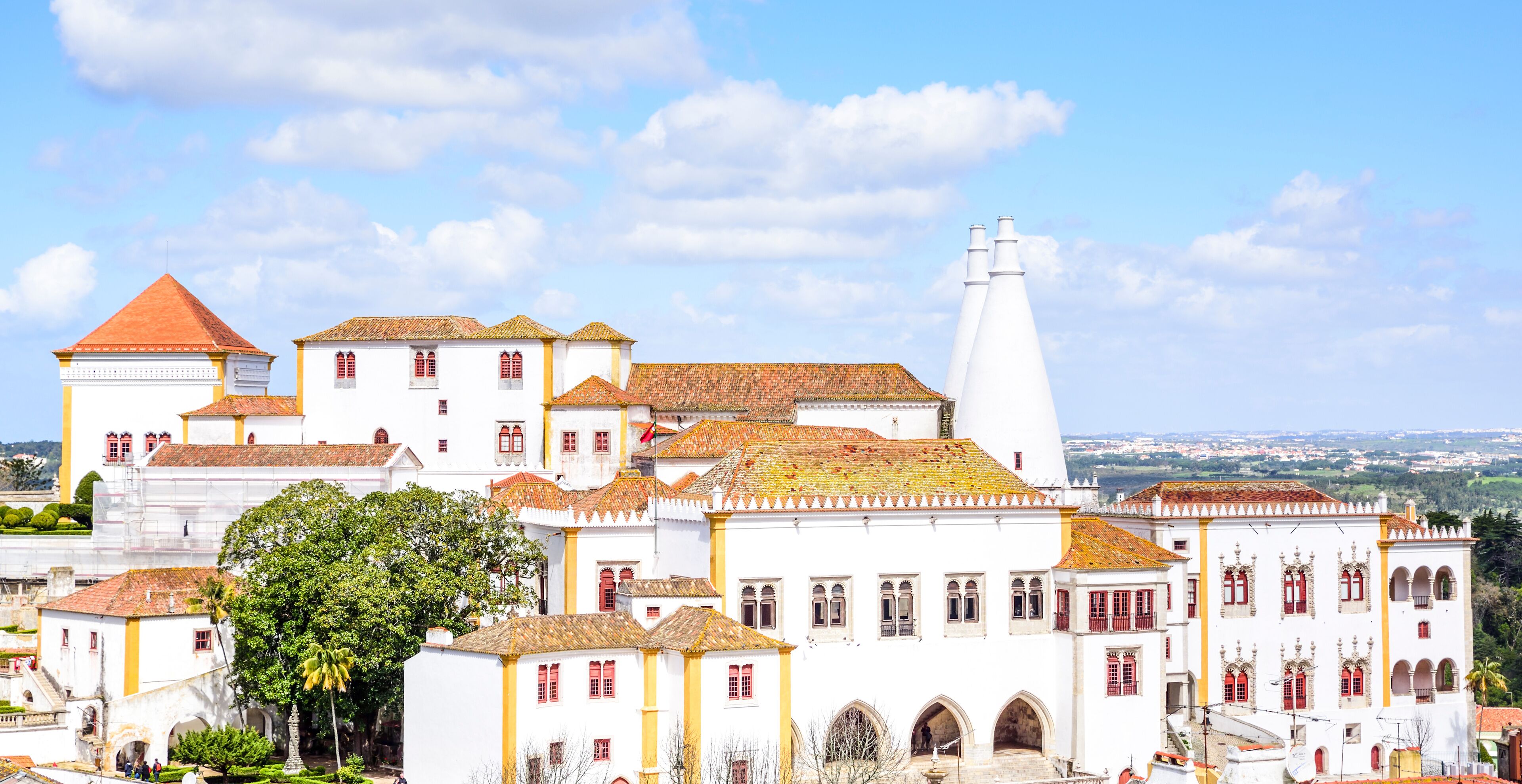 national palace in sintra, lisbon, portugal