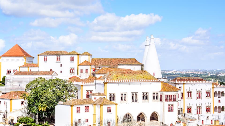 national palace in sintra, lisbon, portugal
