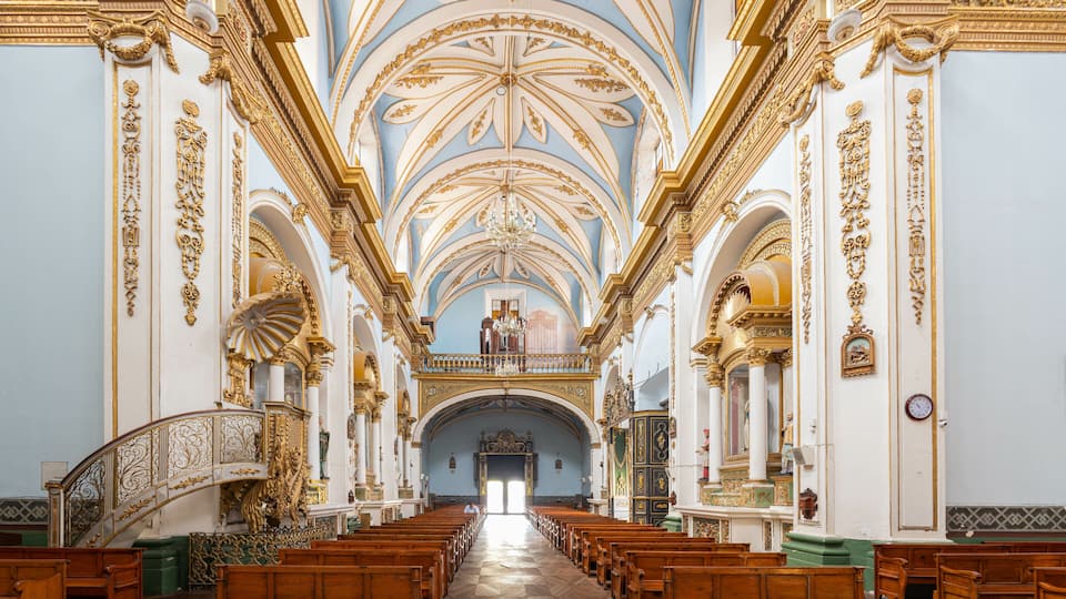 Interior view of the Templo de San Jose de Gracia