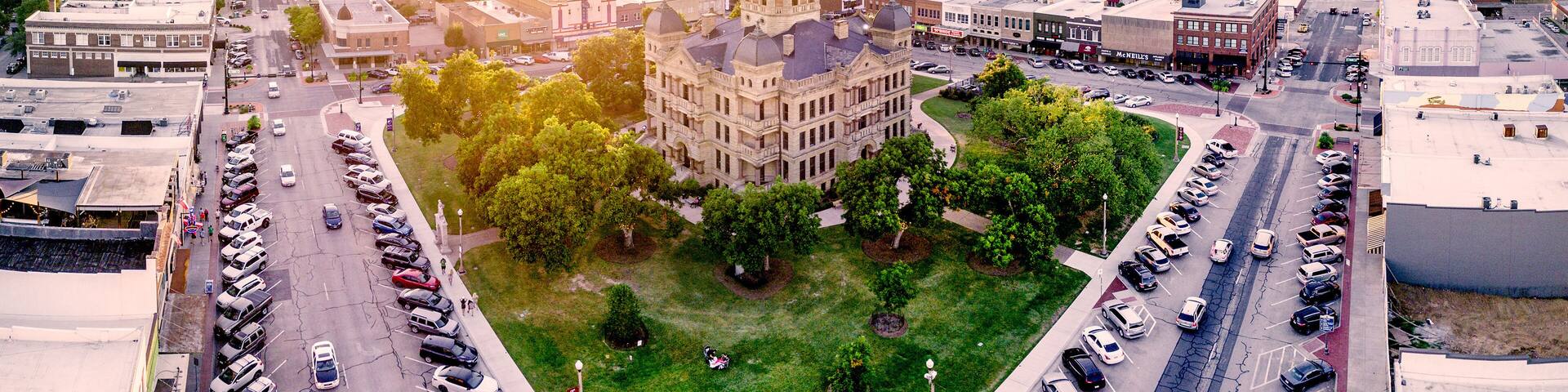 Downtown Denton Texas Panoramic