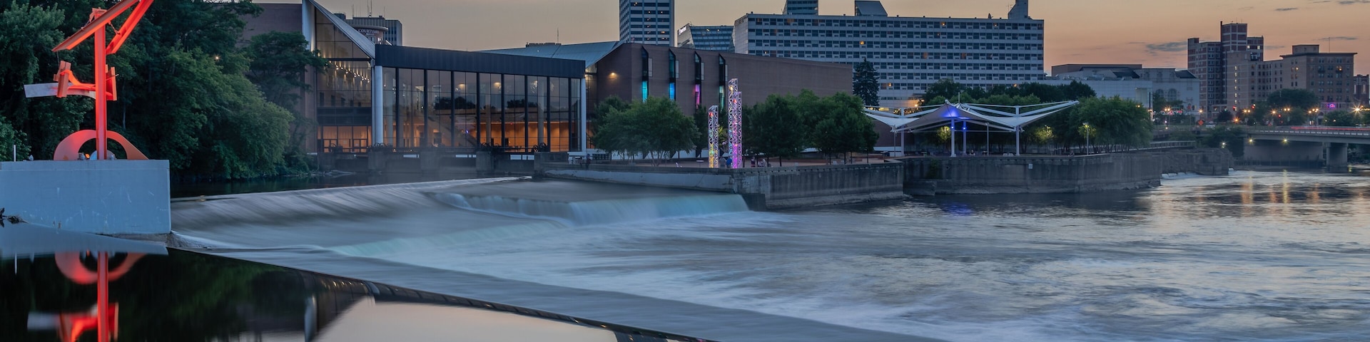 Sunset in Downtown South Bend, IN