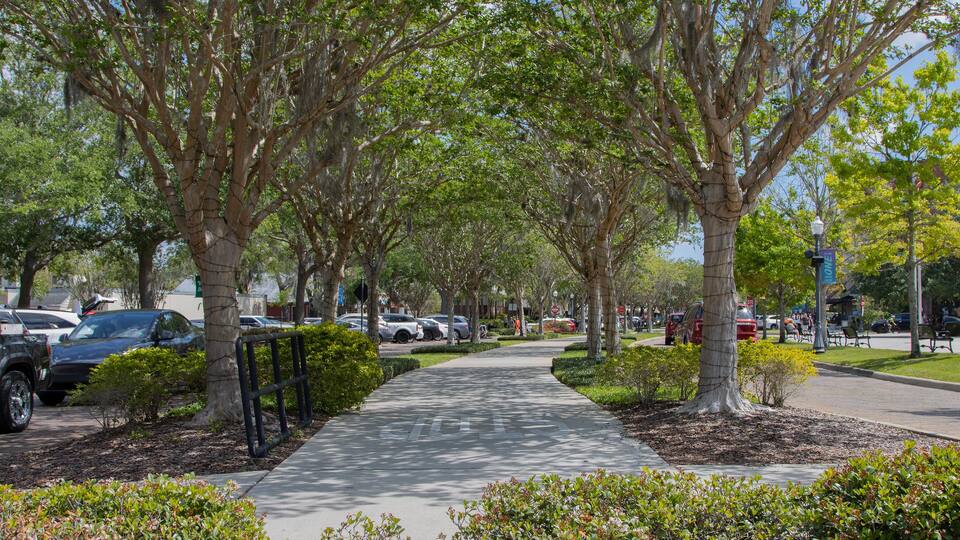 March 25, 2023, Winter Garden, FL: The West Orange bicycle trail through Winter Garden, Florida