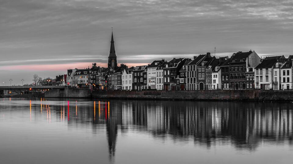 Historic Maastricht Cityscape with Iconic Landmarks