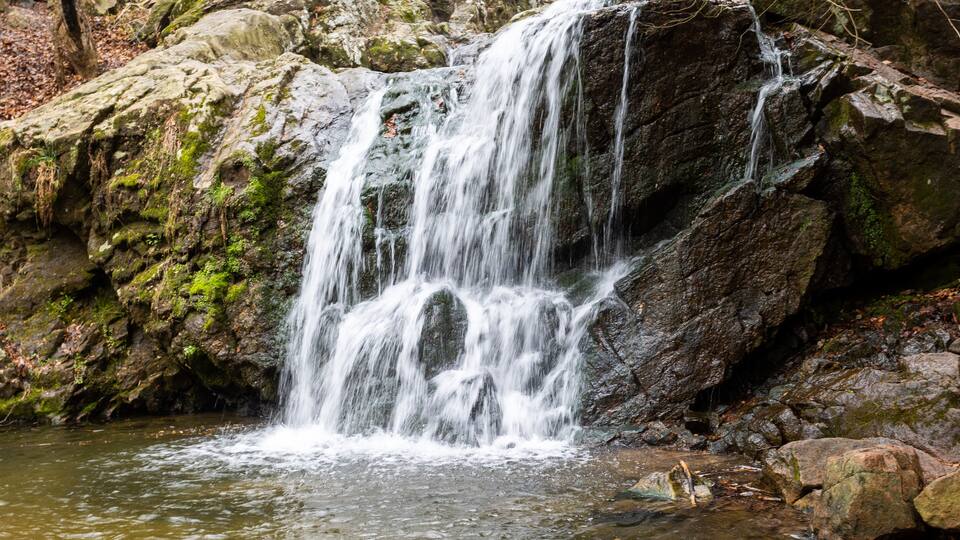 Cascade Falls within the Patapsco Valley State Park in Maryland USA