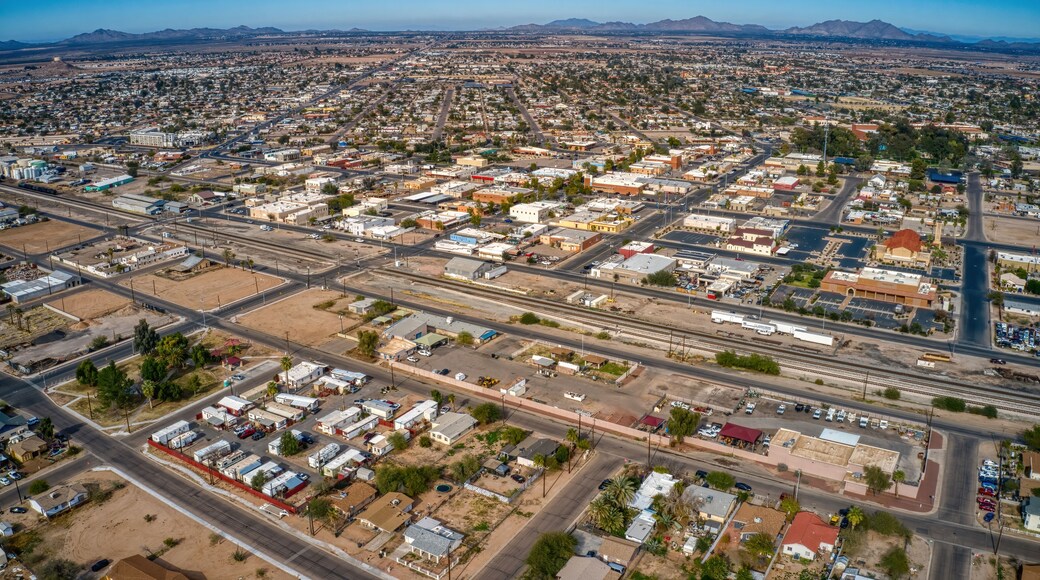 Aerial View of Downtown in the Phoenix Suburb of Casa Grande, Arizona