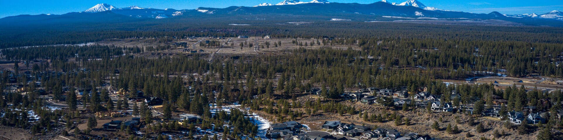 Aerial view of Discovery Park in Bend, Oregon