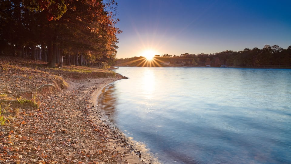 Sunset along the shoreline of Lake Keowee, SC.