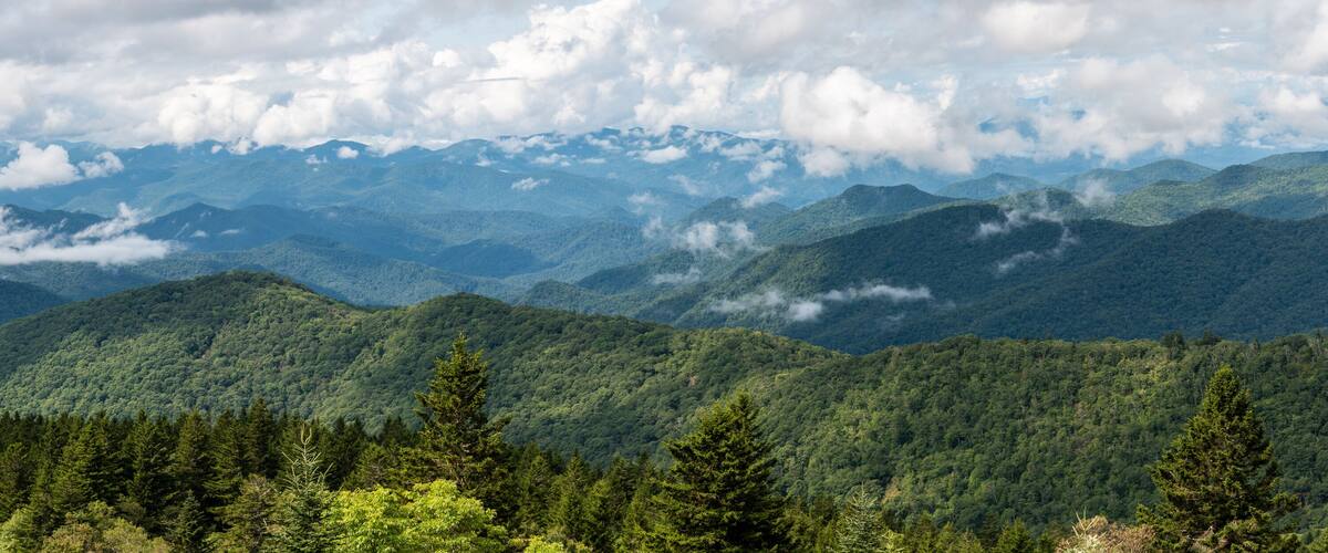 Appalachian Mountain View Along the Blue Ridge Parkway