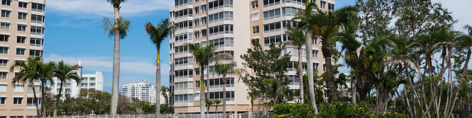 Luxury oceanfront apartments and rental properties in North Naples, Florida.