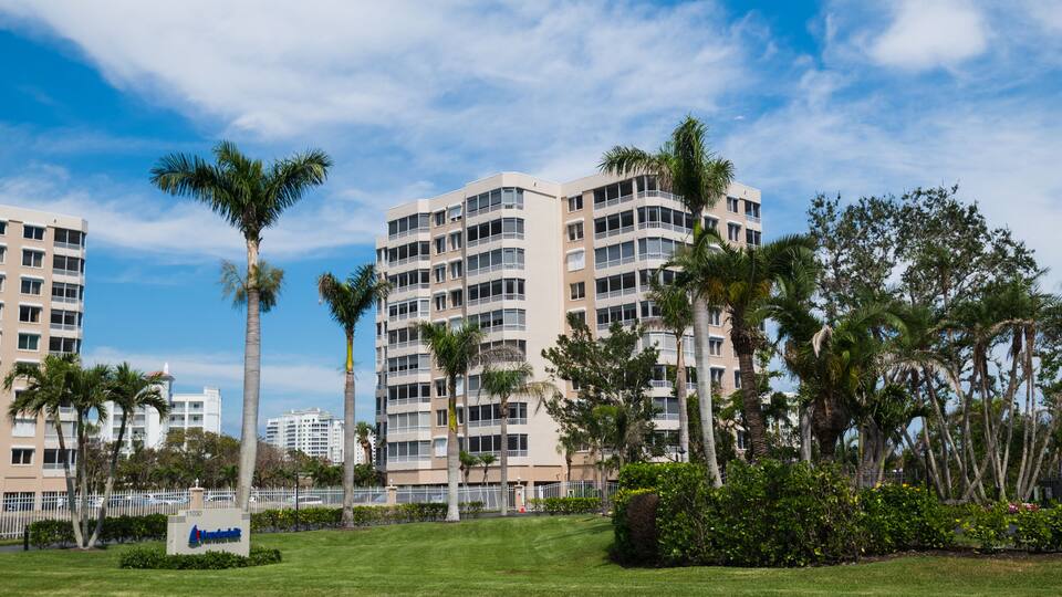 Luxury oceanfront apartments and rental properties in North Naples, Florida.