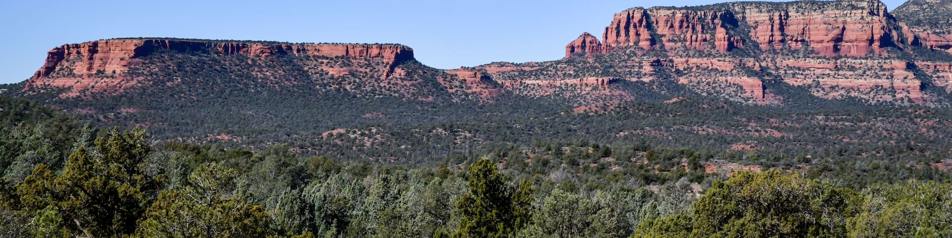 Desert mountain landscape panorama