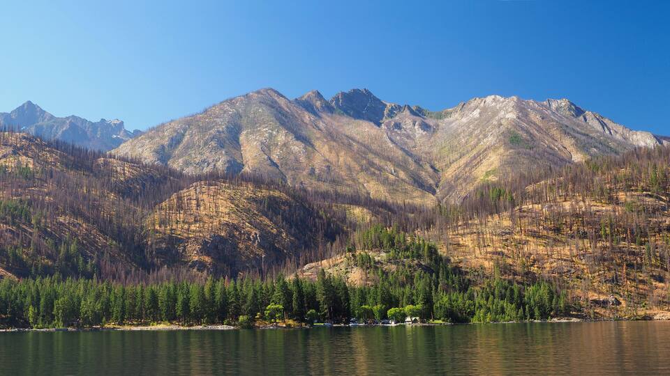 Panorama of the Mountains Surrounding Lake Chelan, Washington