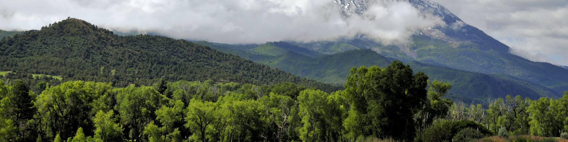 View of Mt Sopris near Carbondale, Colorado
