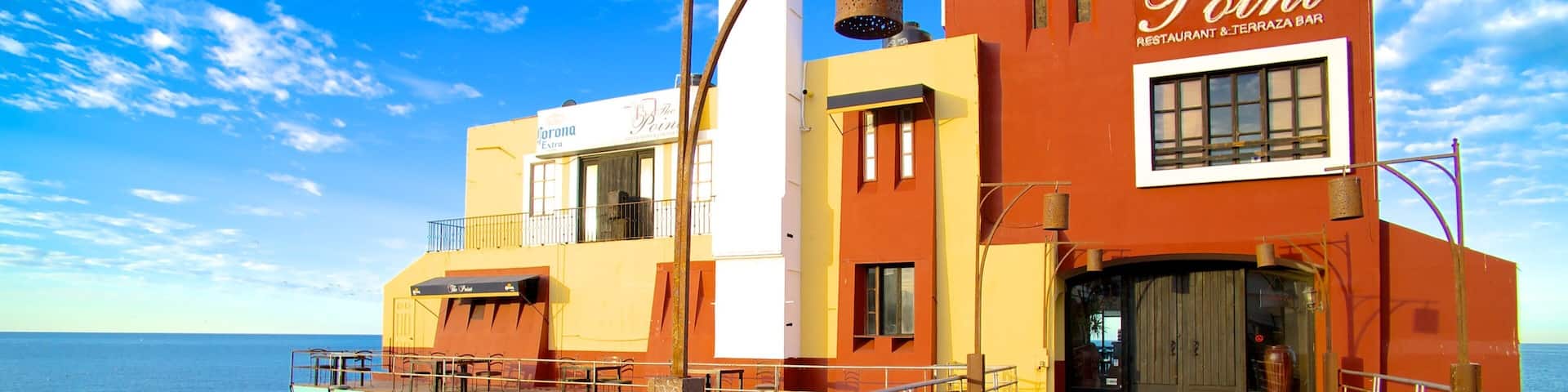 Puerto Penasco which includes street scenes and general coastal views