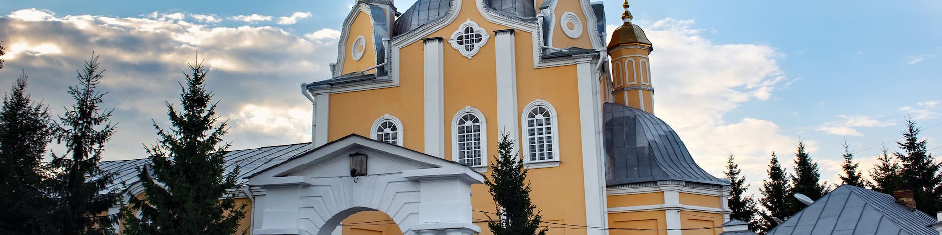 The Orthodox Cathedral of Saints Peter and Paul in Petropavl, northern Kazakhstan. The building was built at the beginning of the XIX century.