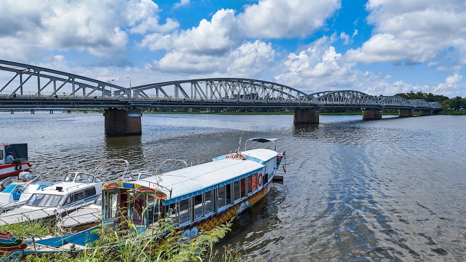Cruise boat at Perfume river, Hue, Vietnam